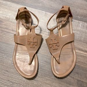 Tory Burch size 8.5 tan sandals